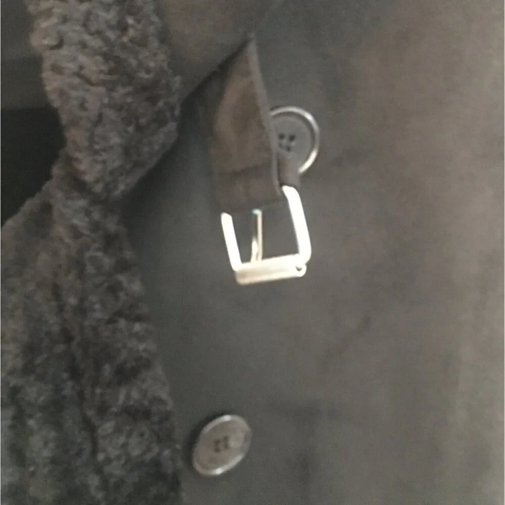 Guess Men's jacket  XXL Black Suede
